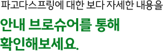 파고다스프링에 대한 보다 자세한 내용을 안내 브로슈어를 통해 확인해보세요.