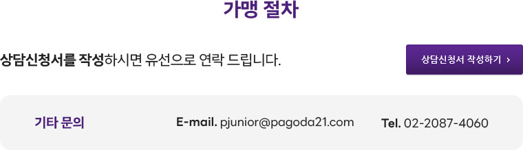 가맹절차